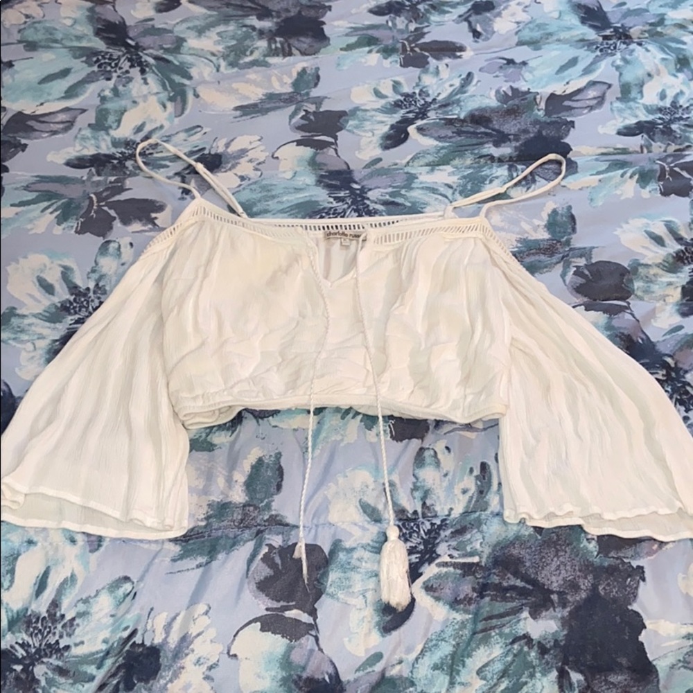 White crop top